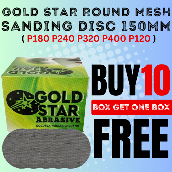 Gold Star Round Mesh Sanding Disc 150MM